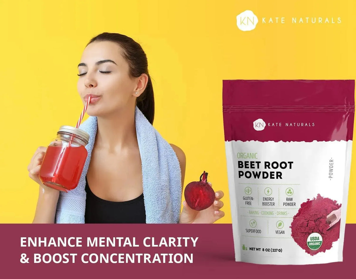 KATE NATURALS - Kate Naturals Beet Root Powder 227Gr. - The Red Vitamin MX - Suplementos Alimenticios - {{ shop.shopifyCountryName }}