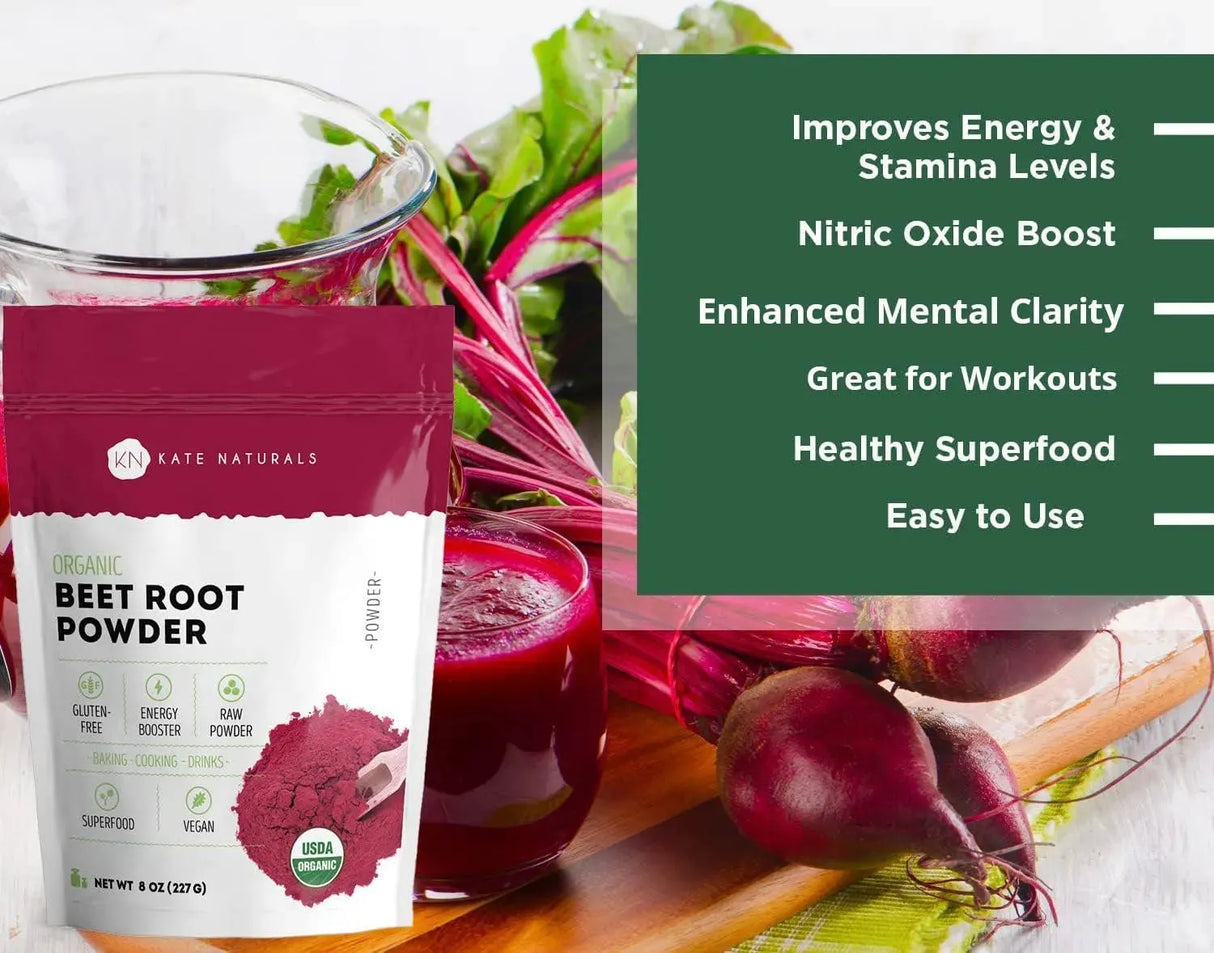 KATE NATURALS - Kate Naturals Beet Root Powder 340Gr. - The Red Vitamin MX - Suplementos Alimenticios - {{ shop.shopifyCountryName }}