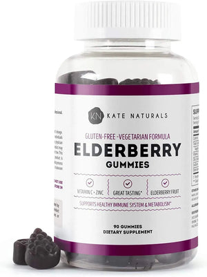 KATE NATURALS - Kate Naturals Elderberry Gummies 90 Gomitas - The Red Vitamin MX - Suplementos Alimenticios - {{ shop.shopifyCountryName }}