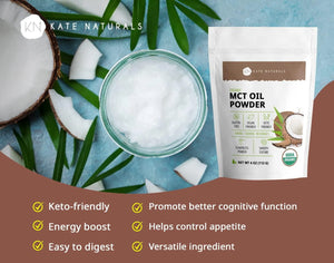 KATE NATURALS - Kate Naturals MCT Oil Powder Organic 113Gr. - The Red Vitamin MX - Suplementos Alimenticios - {{ shop.shopifyCountryName }}