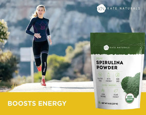 KATE NATURALS - Kate Naturals Organic Spirulina Powder 227Gr. - The Red Vitamin MX - Suplementos Alimenticios - {{ shop.shopifyCountryName }}