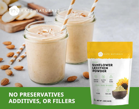 KATE NATURALS - Kate Naturals Sunflower Lecithin Powder 113Gr. - The Red Vitamin MX - Suplementos Alimenticios - {{ shop.shopifyCountryName }}