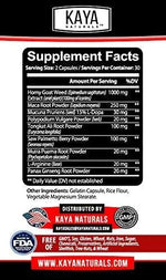 KAYA NATURALS - Kaya Naturals Horny Goat Weed Extract 60 Capsulas - The Red Vitamin MX - Suplementos Alimenticios - {{ shop.shopifyCountryName }}