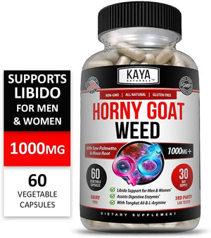 KAYA NATURALS - Kaya Naturals Horny Goat Weed Extract 60 Capsulas - The Red Vitamin MX - Suplementos Alimenticios - {{ shop.shopifyCountryName }}