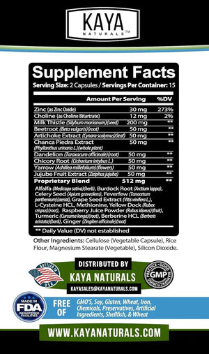 KAYA NATURALS - Kaya Naturals Liver Cleanse Detox & Repair 30 Capsulas - The Red Vitamin MX - Suplementos Alimenticios - {{ shop.shopifyCountryName }}