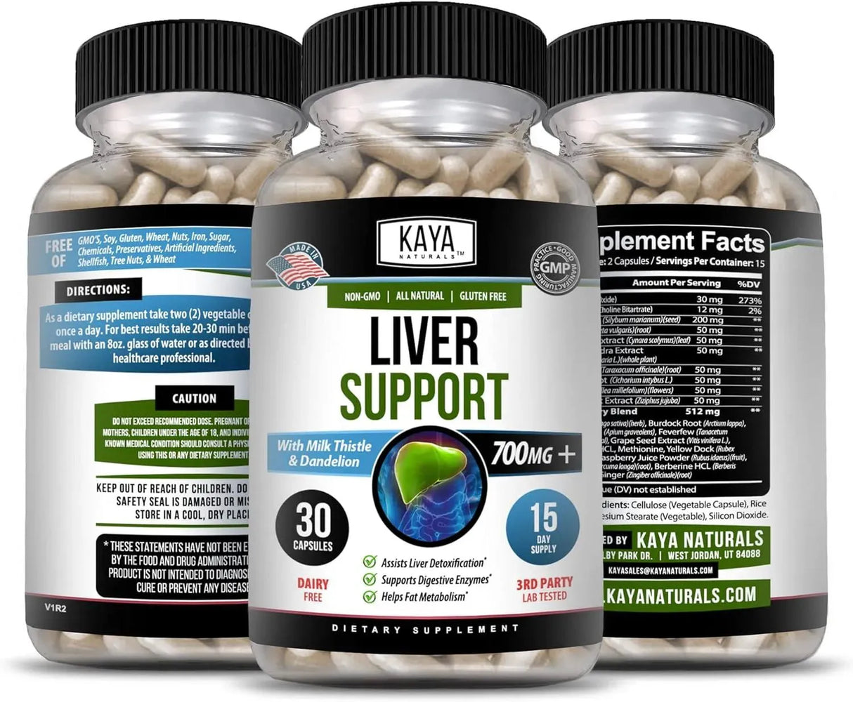 KAYA NATURALS - Kaya Naturals Liver Cleanse Detox & Repair 30 Capsulas - The Red Vitamin MX - Suplementos Alimenticios - {{ shop.shopifyCountryName }}