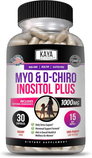 KAYA NATURALS - Kaya Naturals Myo & D-Chiro Inositol 30 Capsulas - The Red Vitamin MX - Suplementos Alimenticios - {{ shop.shopifyCountryName }}