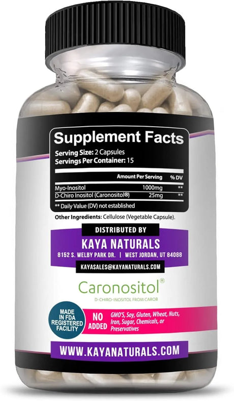 KAYA NATURALS - Kaya Naturals Myo & D-Chiro Inositol 30 Capsulas - The Red Vitamin MX - Suplementos Alimenticios - {{ shop.shopifyCountryName }}