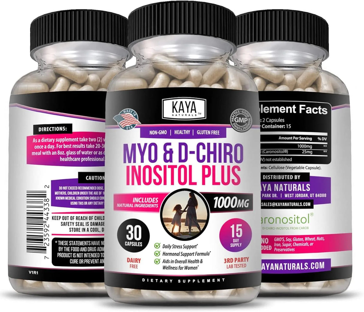 KAYA NATURALS - Kaya Naturals Myo & D-Chiro Inositol 30 Capsulas - The Red Vitamin MX - Suplementos Alimenticios - {{ shop.shopifyCountryName }}