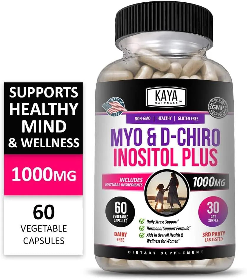 KAYA NATURALS - Kaya Naturals Myo & D-Chiro Inositol 60 Capsulas - The Red Vitamin MX - Suplementos Alimenticios - {{ shop.shopifyCountryName }}