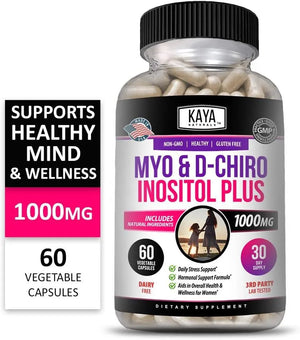 KAYA NATURALS - Kaya Naturals Myo & D-Chiro Inositol 60 Capsulas - The Red Vitamin MX - Suplementos Alimenticios - {{ shop.shopifyCountryName }}