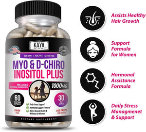 KAYA NATURALS - Kaya Naturals Myo & D-Chiro Inositol 60 Capsulas - The Red Vitamin MX - Suplementos Alimenticios - {{ shop.shopifyCountryName }}