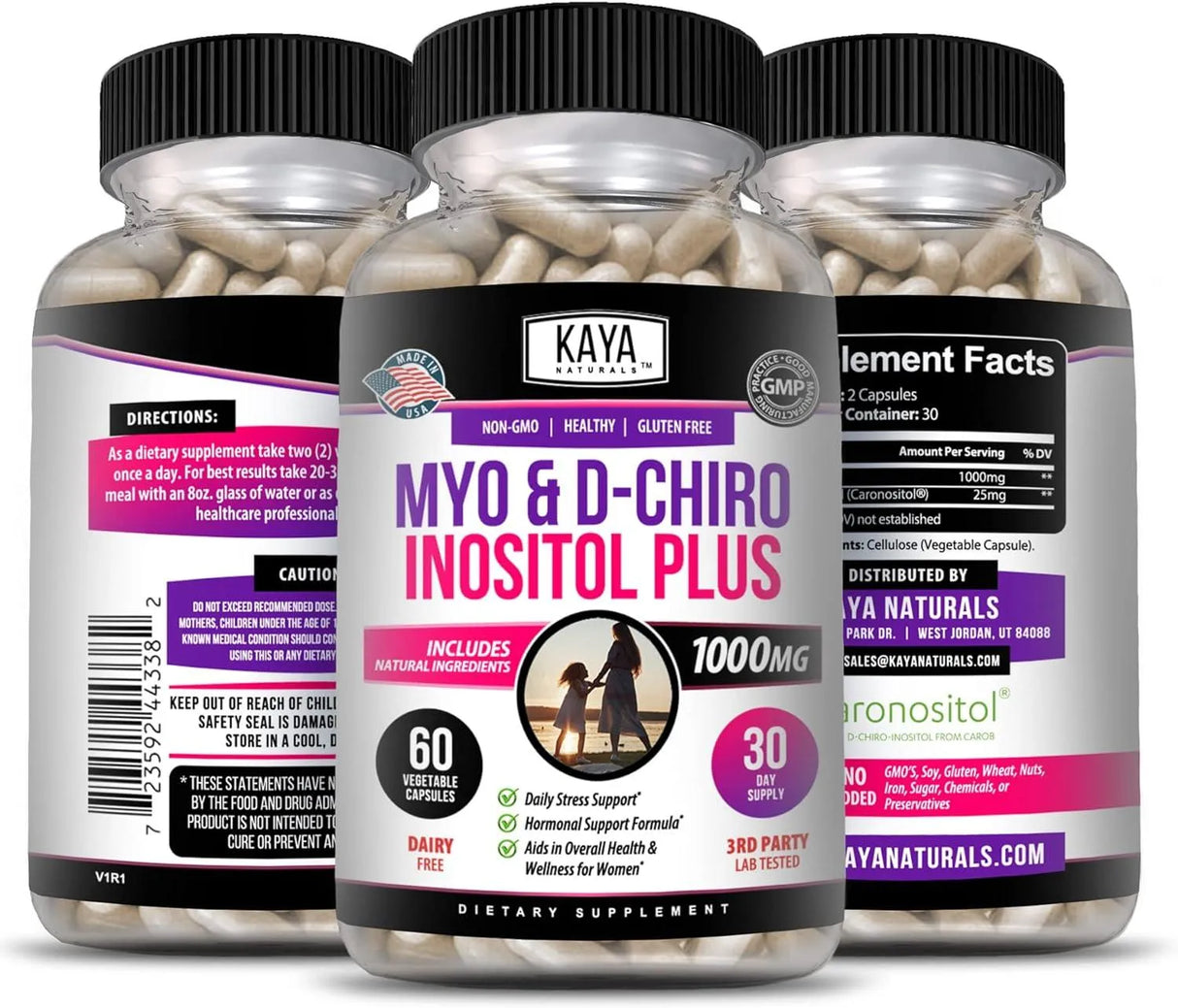 KAYA NATURALS - Kaya Naturals Myo & D-Chiro Inositol 60 Capsulas - The Red Vitamin MX - Suplementos Alimenticios - {{ shop.shopifyCountryName }}