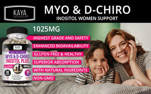 KAYA NATURALS - Kaya Naturals Myo & D-Chiro Inositol 60 Capsulas - The Red Vitamin MX - Suplementos Alimenticios - {{ shop.shopifyCountryName }}