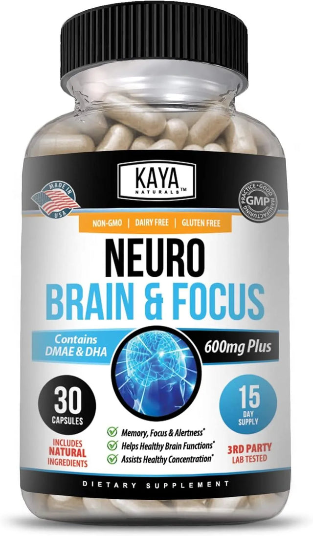 KAYA NATURALS - Kaya Naturals Neuro Brain for Memory & Focus Nootropic 30 Capsulas - The Red Vitamin MX - Suplementos Alimenticios - {{ shop.shopifyCountryName }}