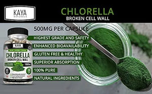 KAYA NATURALS - Kaya Naturals Organic Chlorella Broken Down Cell Wall 60 Capsulas - The Red Vitamin MX - Suplementos Alimenticios - {{ shop.shopifyCountryName }}