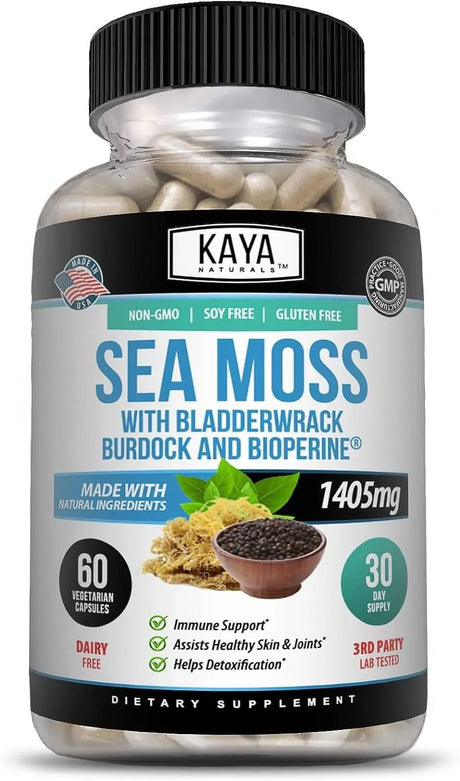 KAYA NATURALS - Kaya Naturals Sea Moss 60 Capsulas - The Red Vitamin MX - Suplementos Alimenticios - {{ shop.shopifyCountryName }}