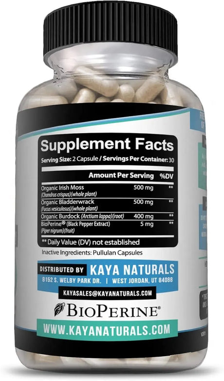 KAYA NATURALS - Kaya Naturals Sea Moss 60 Capsulas - The Red Vitamin MX - Suplementos Alimenticios - {{ shop.shopifyCountryName }}