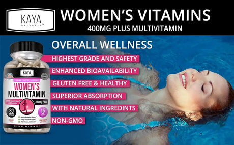 KAYA NATURALS - Kaya Naturals Women's Multivitamin 30 Capsulas - The Red Vitamin MX - Suplementos Alimenticios - {{ shop.shopifyCountryName }}