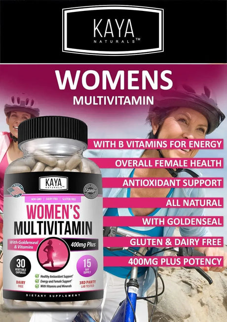 KAYA NATURALS - Kaya Naturals Women's Multivitamin 30 Capsulas - The Red Vitamin MX - Suplementos Alimenticios - {{ shop.shopifyCountryName }}