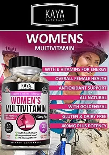 KAYA NATURALS - Kaya Naturals Women's Multivitamin 60 Capsulas - The Red Vitamin MX - Suplementos Alimenticios - {{ shop.shopifyCountryName }}