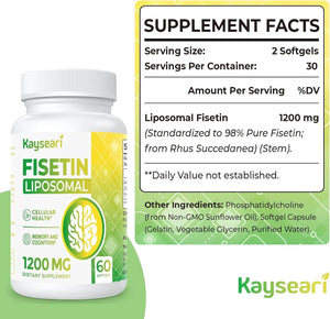 KAYSEARI - Kayseari Fisetin 1200Mg. 60 Capsulas 2 Pack - The Red Vitamin MX - Suplementos Alimenticios - {{ shop.shopifyCountryName }}