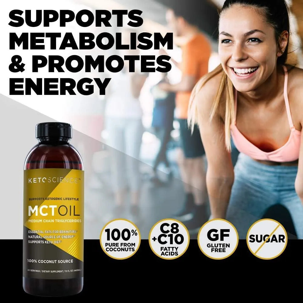 KETO SCIENCE - Keto Science Ketogenic MCT Oil Dietary Supplement 443Ml. - The Red Vitamin MX - Suplementos Alimenticios - {{ shop.shopifyCountryName }}