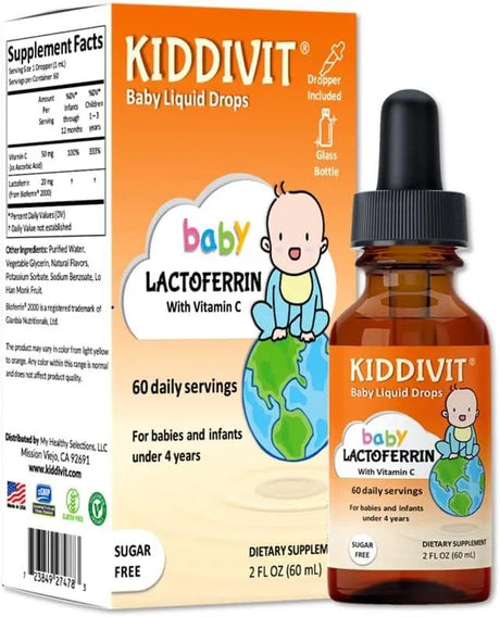 KIDDIVIT - Kiddivit Baby Lactoferrin Liquid Drops 60Ml. - The Red Vitamin MX - Suplementos Alimenticios - {{ shop.shopifyCountryName }}