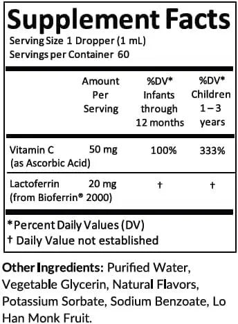 KIDDIVIT - Kiddivit Baby Lactoferrin Liquid Drops 60Ml. - The Red Vitamin MX - Suplementos Alimenticios - {{ shop.shopifyCountryName }}