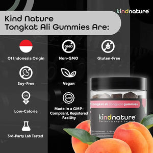 KINDNATURE - KindNature Tongkat Ali 1200Mg. 60 Gomitas - The Red Vitamin MX - Suplementos Alimenticios - {{ shop.shopifyCountryName }}