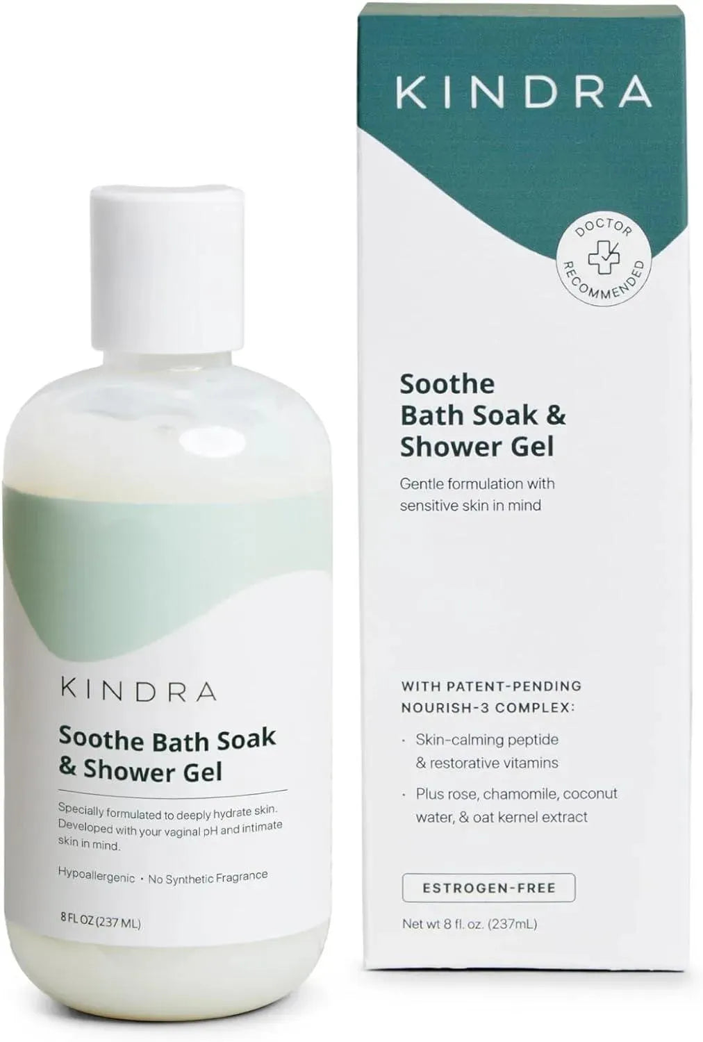 KINDRA - Kindra Soothe Soak Hydrating Vulva Feminine Wash 237Ml. - The Red Vitamin MX - Hidratantes Vaginales - {{ shop.shopifyCountryName }}