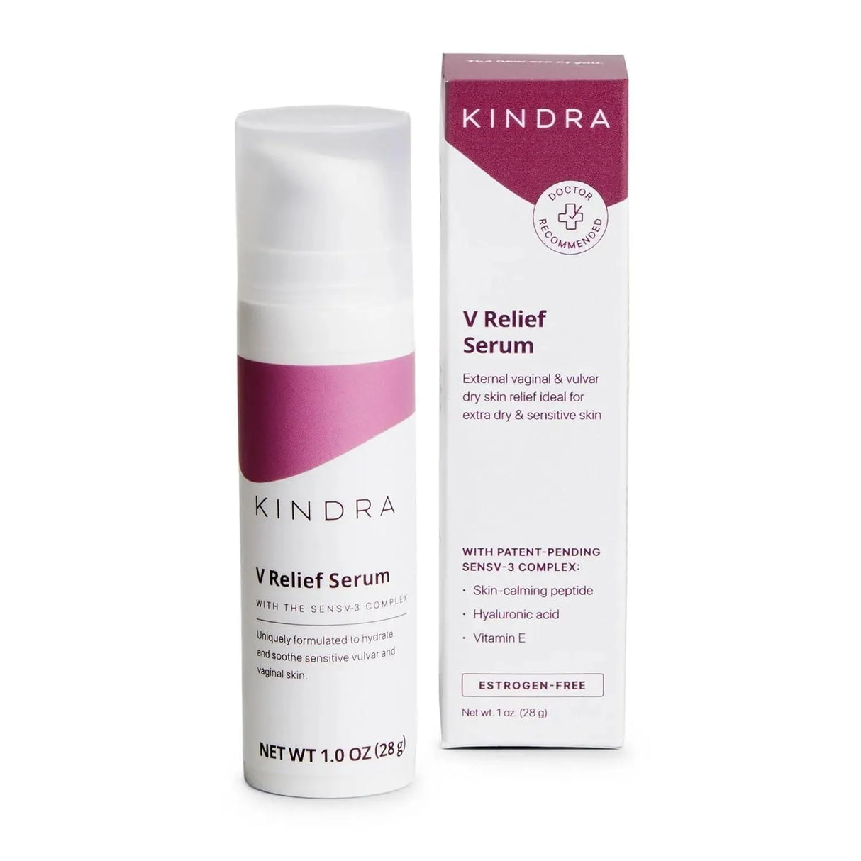 KINDRA - Kindra V Serum Sensitive Skin Vaginal Vulva Moisturizer 1 Oz. - The Red Vitamin MX - Hidratantes Vaginales - {{ shop.shopifyCountryName }}