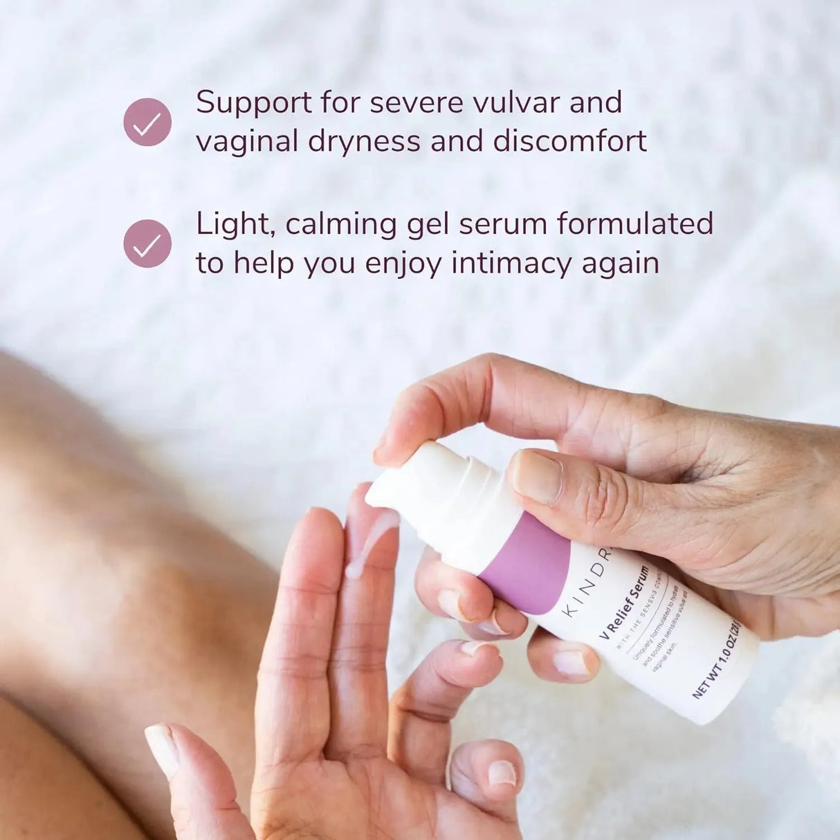 KINDRA - Kindra V Serum Sensitive Skin Vaginal Vulva Moisturizer 1 Oz. - The Red Vitamin MX - Hidratantes Vaginales - {{ shop.shopifyCountryName }}