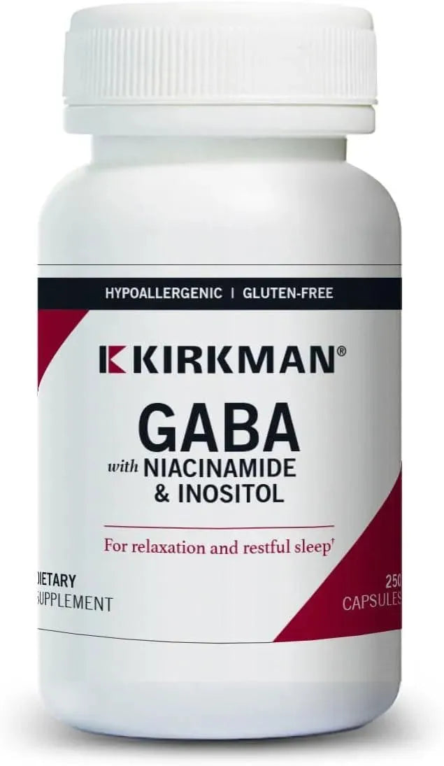 KIRKMAN - Kirkman GABA with Niacinamide & Inositol 250 Capsulas - The Red Vitamin MX - Suplementos Alimenticios - {{ shop.shopifyCountryName }}