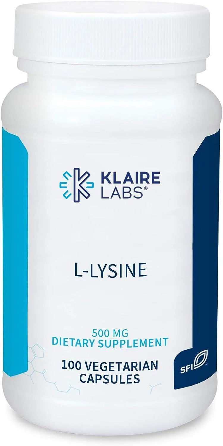 KLAIRE LABS - Klaire Labs L-Lysine 500Mg. 100 Capsulas - The Red Vitamin MX - Suplementos Alimenticios - {{ shop.shopifyCountryName }}