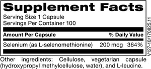 KLAIRE LABS - Klaire Labs Seleno Met 200mcg 100 Capsulas - The Red Vitamin MX - Suplementos Alimenticios - {{ shop.shopifyCountryName }}