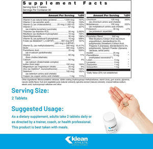 KLEAN ATHLETE - Klean Athlete Klean Multivitamin 60 Tabletas - The Red Vitamin MX - Suplementos Alimenticios - {{ shop.shopifyCountryName }}