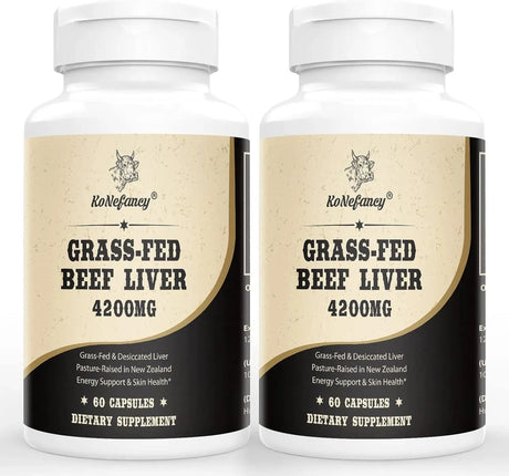 KONEFANCY - KoNefancy Grass Fed Beef Liver 4200Mg. 60 Capsulas 2 Pack - The Red Vitamin MX - Suplementos Alimenticios - {{ shop.shopifyCountryName }}