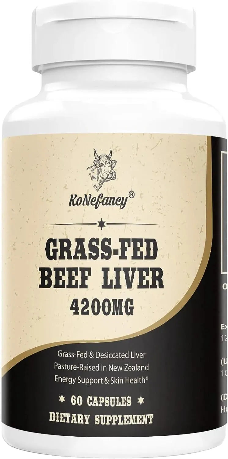 KONEFANCY - KoNefancy Grass Fed Beef Liver 4200Mg. 60 Capsulas - The Red Vitamin MX - Suplementos Alimenticios - {{ shop.shopifyCountryName }}