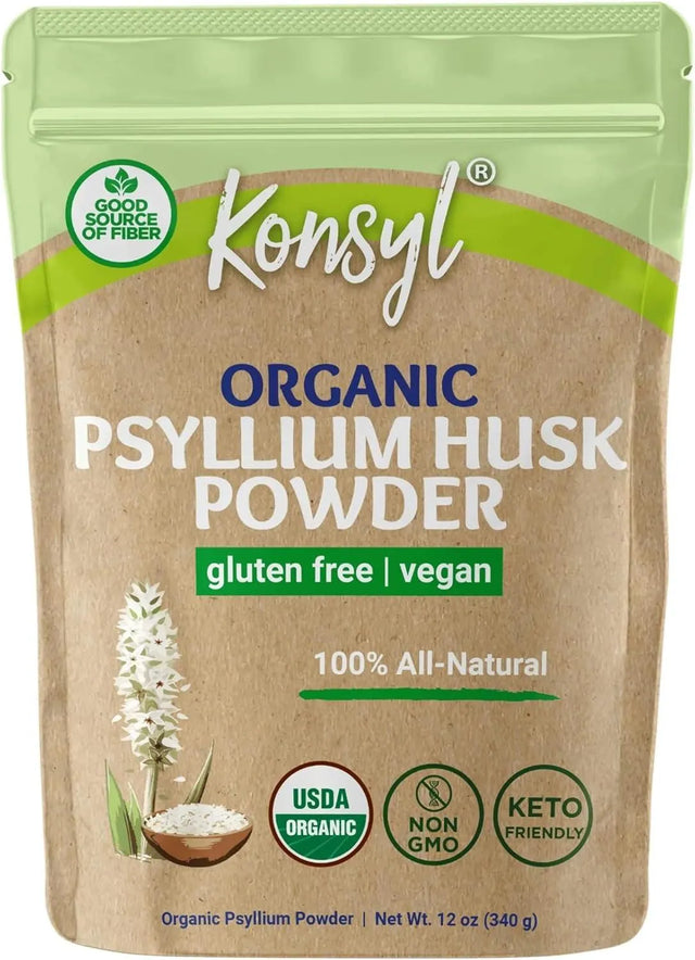 KONSYL - Konsyl Organic Psyllium Husk Powder 340Gr. - The Red Vitamin MX - Suplementos Alimenticios - {{ shop.shopifyCountryName }}