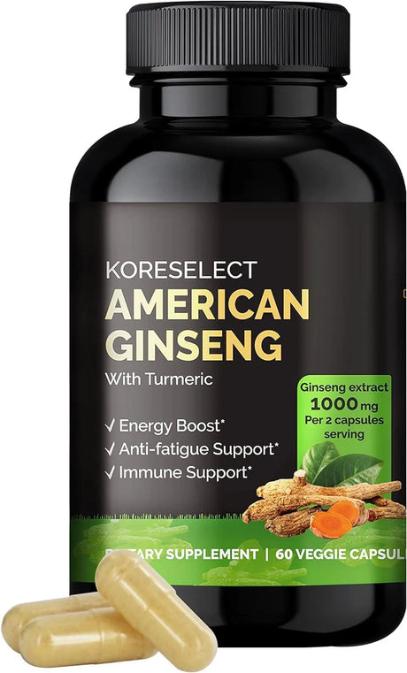 KORESELECT - KORESELECT American Ginseng 1000Mg. 60 Capsulas - The Red Vitamin MX - Suplementos Alimenticios - {{ shop.shopifyCountryName }}