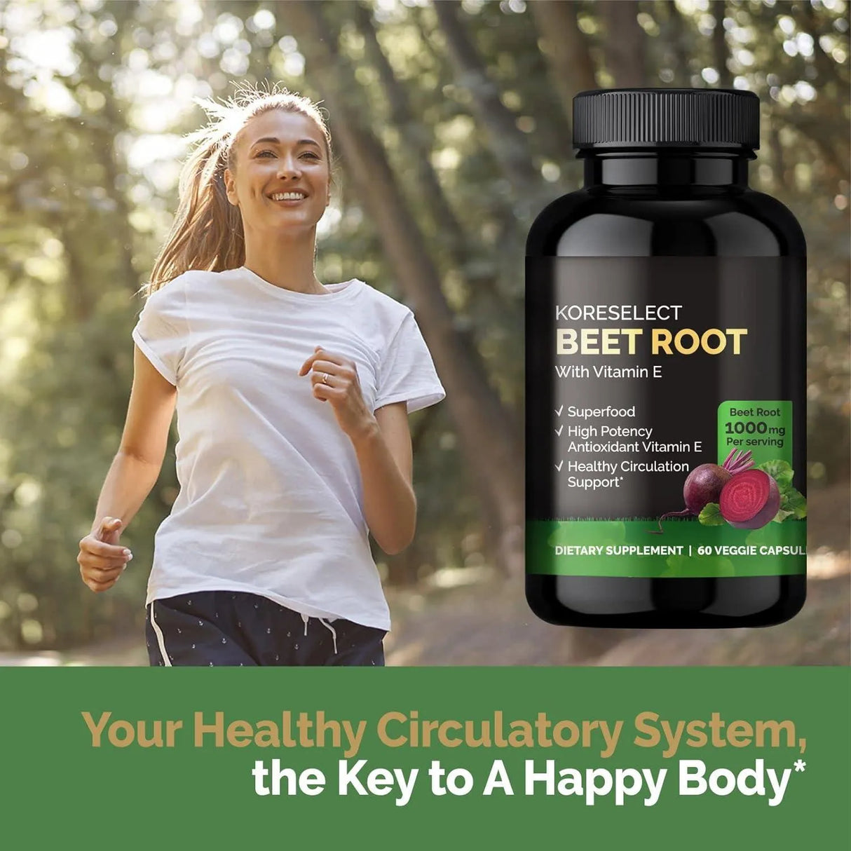 KORESELECT - KORESELECT Beet Root 1000Mg. 60 Capsulas - The Red Vitamin MX - Suplementos Alimenticios - {{ shop.shopifyCountryName }}