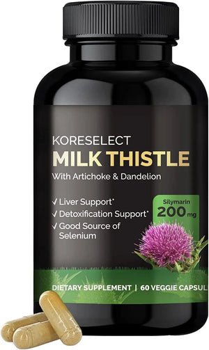 KORESELECT - KORESELECT Milk Thistle Silymarin 400Mg. Magnesium Dandelion Root Artichoke 60 Capsulas - The Red Vitamin MX - Suplementos Alimenticios - {{ shop.shopifyCountryName }}