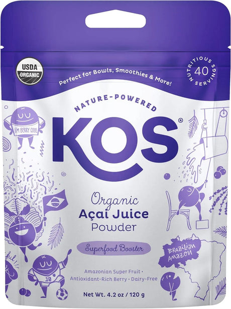 KOS - KOS Organic Acai Powder 120Gr. - The Red Vitamin MX - Suplementos Alimenticios - {{ shop.shopifyCountryName }}