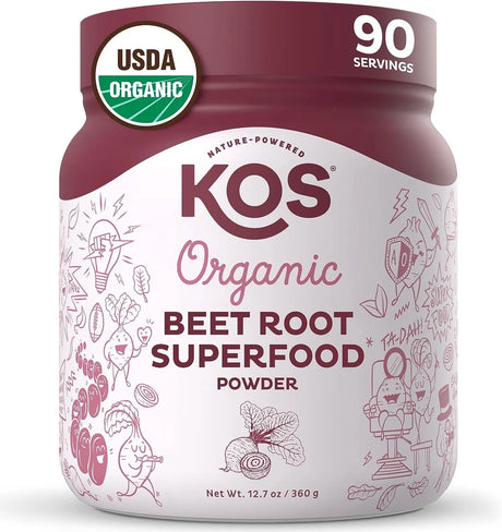 KOS - KOS Organic Beet Root Powder 360Gr. - The Red Vitamin MX - Suplementos Alimenticios - {{ shop.shopifyCountryName }}