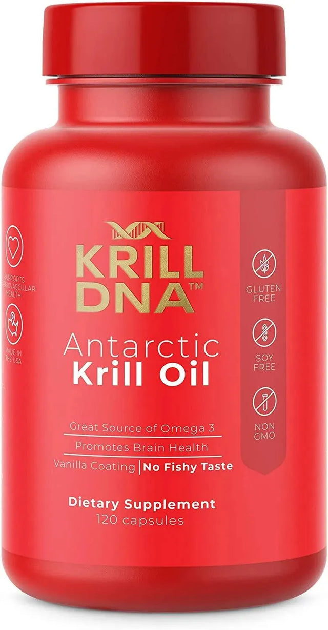 KRILLDNA - KrillDNA Antarctic Krill Oil 1000Mg. 120 Capsulas Blandas - The Red Vitamin MX - Suplementos Alimenticios - {{ shop.shopifyCountryName }}