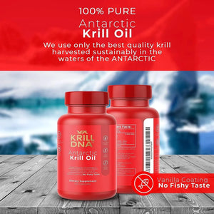 KRILLDNA - KrillDNA Antarctic Krill Oil 1000Mg. 120 Capsulas Blandas - The Red Vitamin MX - Suplementos Alimenticios - {{ shop.shopifyCountryName }}