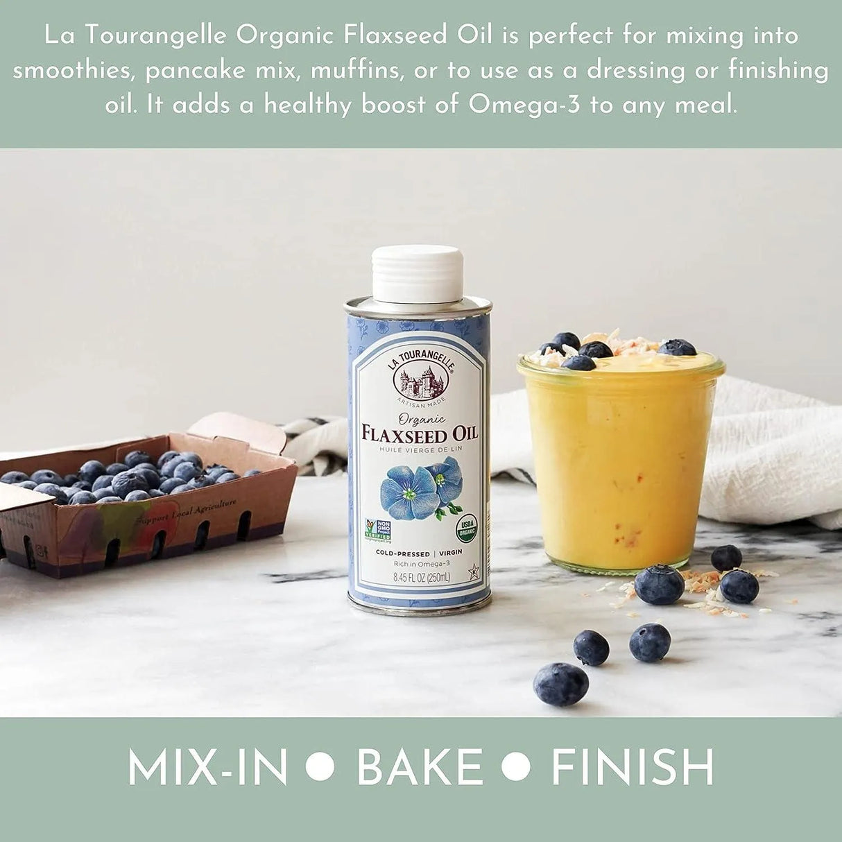 LA TOURANGELLE - La Tourangelle Organic Flaxseed Oil 250Ml. - The Red Vitamin MX - Suplementos Alimenticios - {{ shop.shopifyCountryName }}