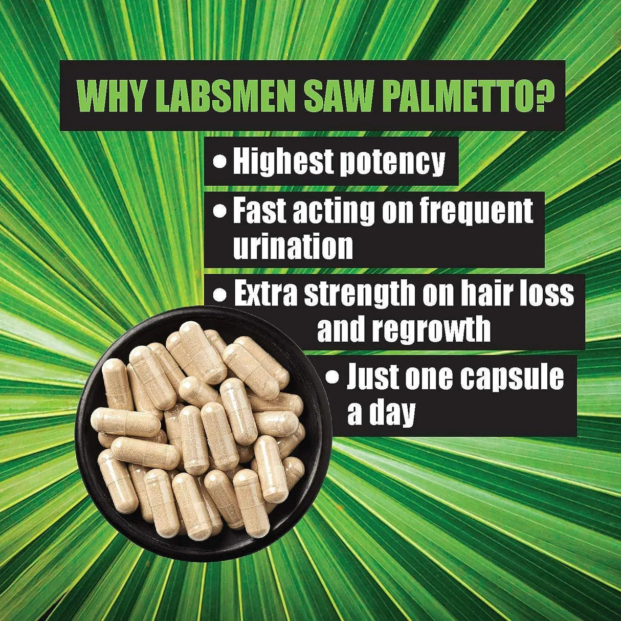 LABSMEN - Labsmen Saw Palmetto 1235Mg. 60 Capsulas - The Red Vitamin MX - Suplementos Alimenticios - {{ shop.shopifyCountryName }}