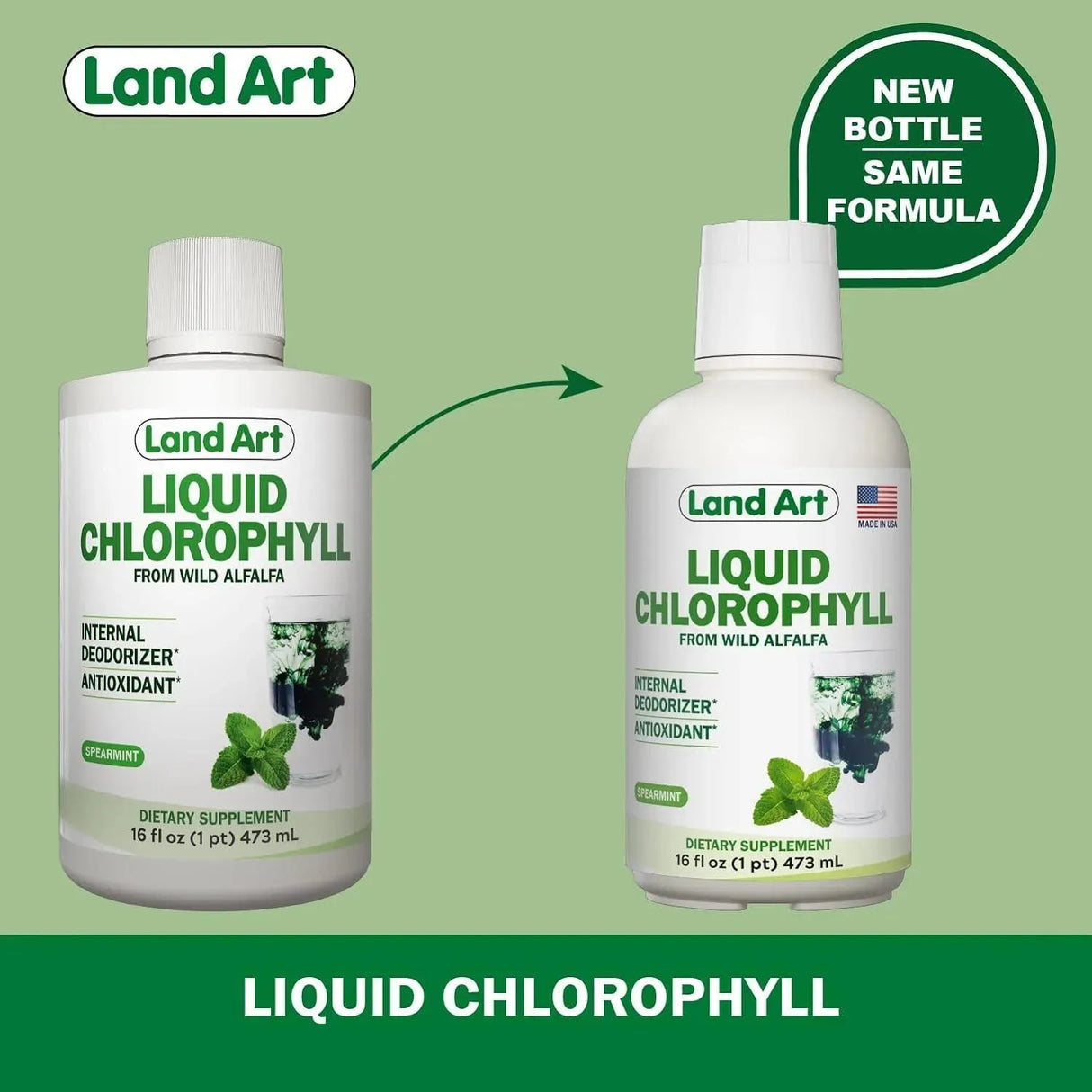 LAND ART - Land Art Liquid Chlorophyll Mint Flavored 473Ml. - The Red Vitamin MX - Suplementos Alimenticios - {{ shop.shopifyCountryName }}